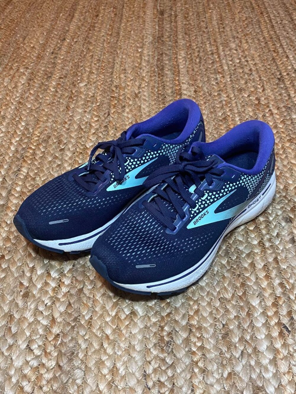 Brooks Ghost 14 Women's Running Shoes Navy & Teal Size 10.5 B